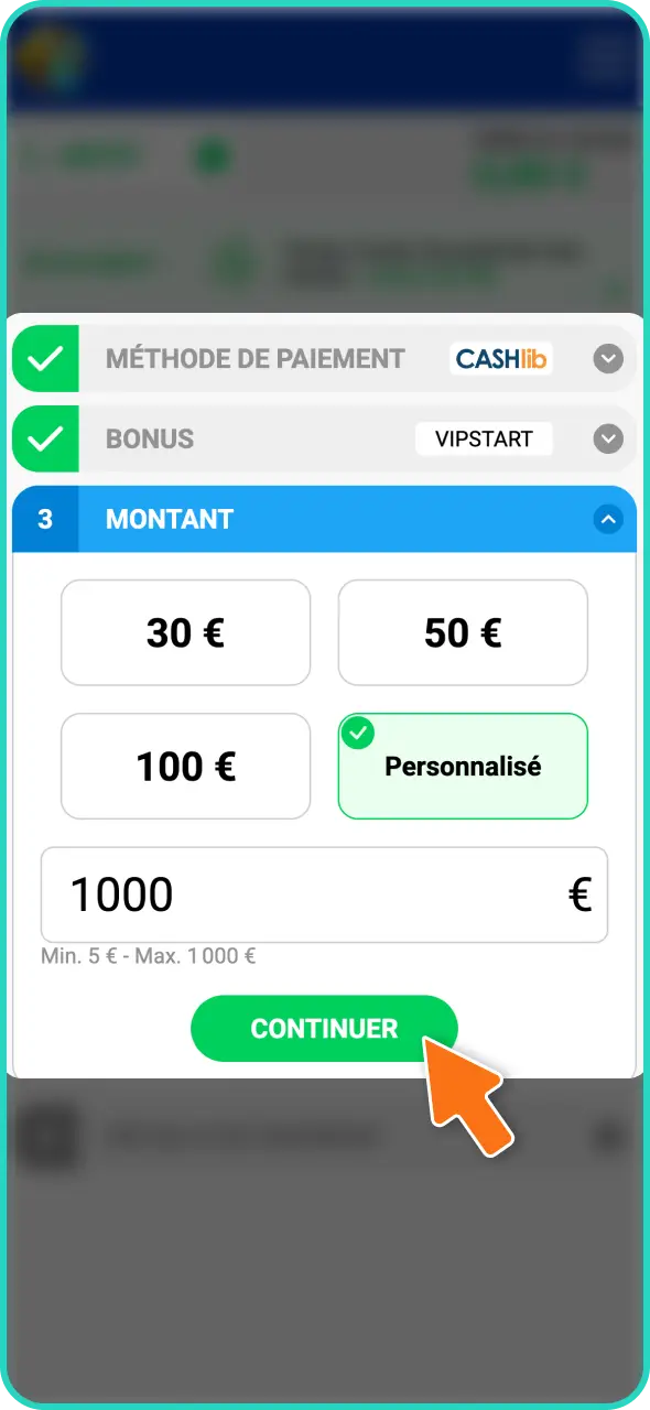 Réalisez votre dépôt et profitez du bonus sur Lucky Treasure pour augmenter votre solde.
