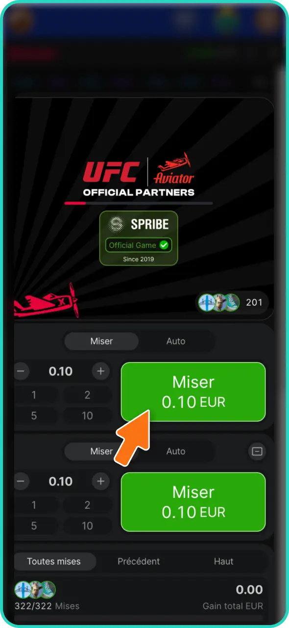 Gérez votre mise et effectuez un retrait au bon moment pour sécuriser vos gains sur Aviator chez Lucky Treasure.