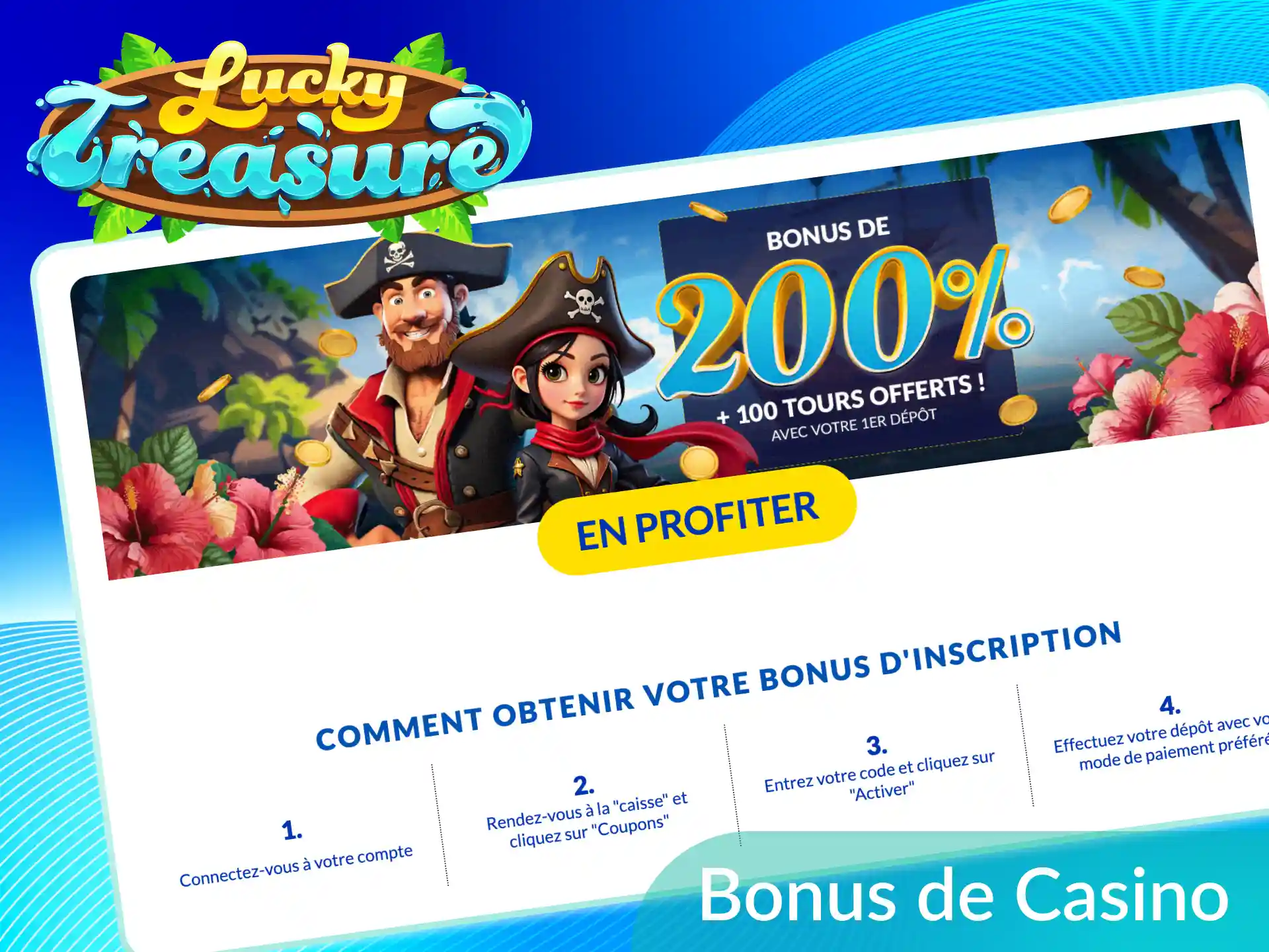 Découvrez le bonus de casino sur les machines à sous Lucky Treasure pour maximiser vos sessions en France.
