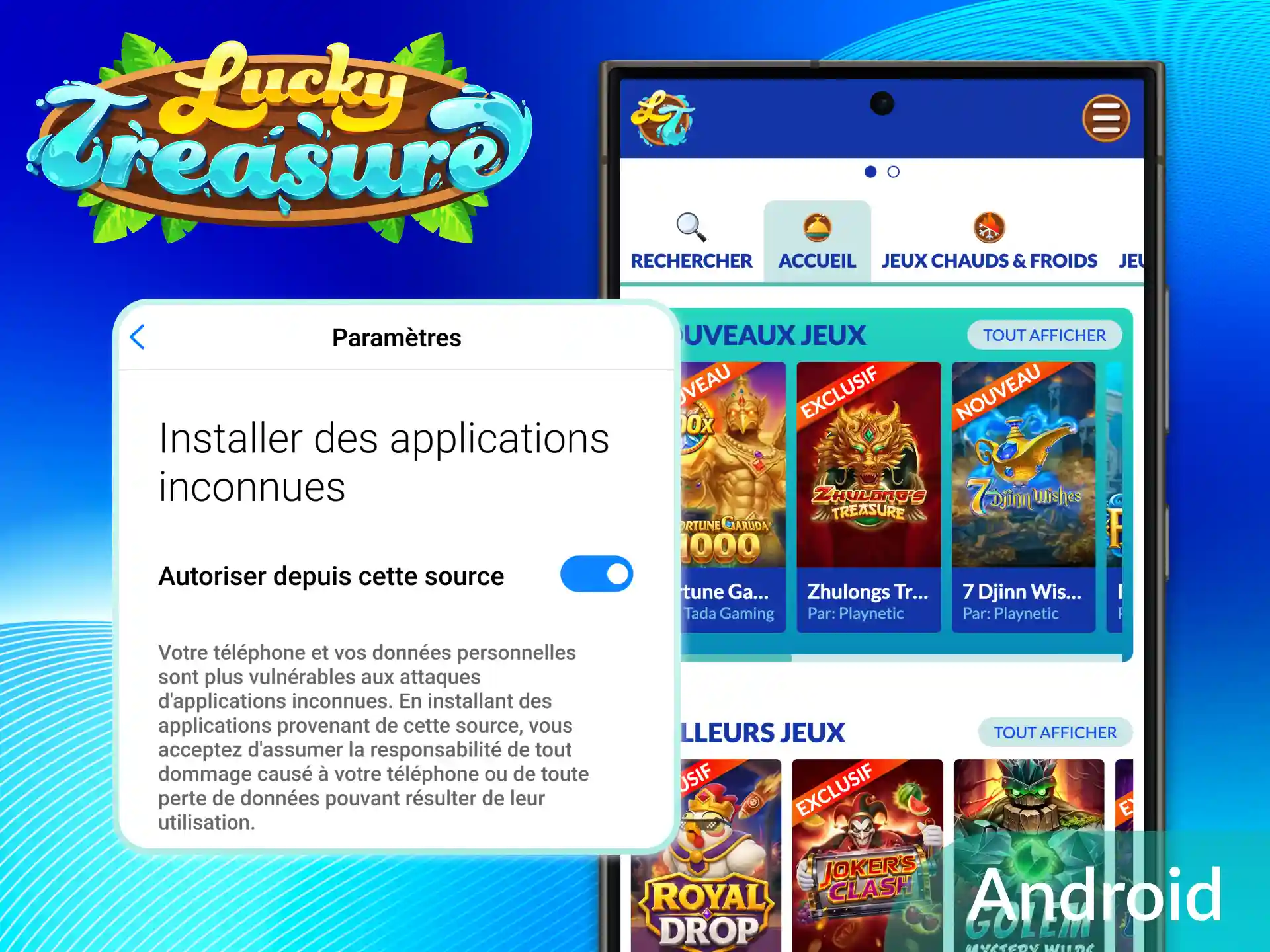 Découvrez les étapes pour télécharger Lucky Treasure sur Android et jouer sur votre smartphone.